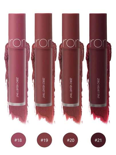 Rom&nd رومند ZERO VELVET TINT 19 EARL GREY SHAWL | أحمر شفاه مطفي | لون دائم | ملمس خفيف | تغطية لونية عالية | أحمر شفاه غير مجفف | مكياج كوري | 5.5 جرام/0.194 أونصة