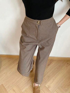 EMERY ROSE بناطيل طويلة نسائية ذات قصة رفيعة، مناسبة للشتاء