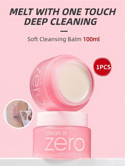 Banila Co كريم منظف دليكات بنيلا كو Clean It Zero بحجم 100 مل، منظف وجه لطيف للبشرة الحساسة، للعيون والشفاه، منعش وغير مسد المسام