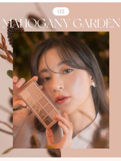 Rom&nd باليت ظلال العيون رومند بيتر ذان 02 MAHOGANY GARDEN، ظلال طبيعية للمكياج اليومي، سهلة الامتزاج، ألوان حيوية، ملمس مخمل بإنهاء مطفي ولامع، صبغة عالية، ثابتة لفترة طويلة، مستحضرات تجميل كورية، جمال كوري، 7.5 جرام/0.26 أونصة