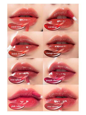 Rom&nd رومان GLASTING WATER TINT 05 رذاذ الورد، غشاء ندي قابل للتنفس، لمعان زجاجي خفيف الوزن، تقنية تدرج قوس ، هلام شاي الخوخ الشفاف، حجاب نجمي وردي ذهبي شفاف، بريق نعناع ثلجي، عصا لمسة إصلاح صغيرة، إصدار محدود عطلة نباتي، سر خفيف الوزن بدون وجه، مكياج كو