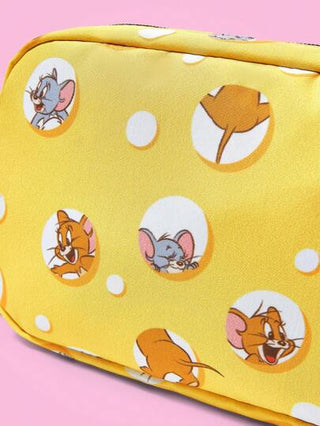 أحذية أوكسفورد حريمي TOM & JERRY X  حقيبة جسم باللون الأصفر مزينة برسومات فأر كرتوني