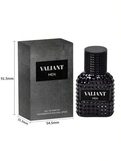 قولون رجالي Valiant، 1.05 أونصة سائلة، رذاذ طبيعي عطر طويل الأمد للرجال