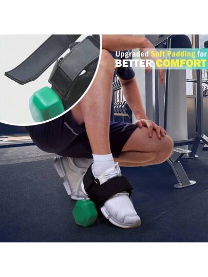1 قطعة ملحق أثقال القدم، حزام مدرب الساق لرفع الأثقال وعلاج شرخ الساق وانحناء الفخذ الخلفية، ملحقات لممارسة اللياقة البدنية المنزلية