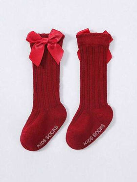 5 أزواج من جوارب الكاحل مزينة بشريط كبير الحجم للأطفال بطراز الأميرة، قابلة لمنع الانزلاق، مناسبة للربيع والصيف والخريف والشتاء