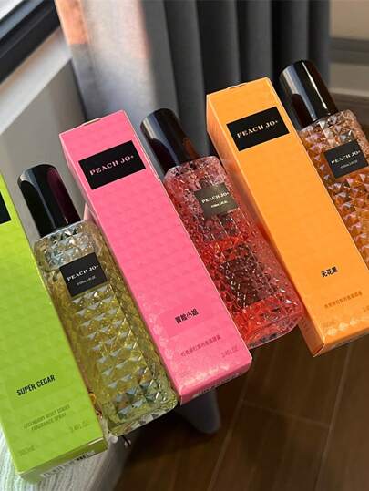 PEACH JO+ 1 عبوة * 100مل رذاذ عطر أسطوري ذو منفث، خيارات تشكيلة تصل إلى 3 منها، معطر هواء للاستخدام الداخلي والخارجي، عبارة عن مزيج متعدد الطبقات ذو رش قوي مع رائحة طبيعية طازجة طويلة الأمد، عطر مثالي للمواعدة والحفلات والتجمعات والأعياد والمنزل...