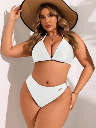 SHEIN Swim Curve ملابس السباحة السفلية الأنيقة والجذابة للمرأة ذات الحجم الكبير