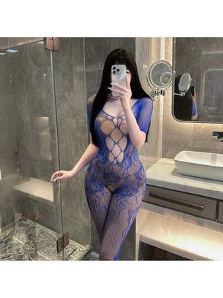 جوارب سوداء شفافة مثيرة، جوارب شبكية مع تقرير مفتوح في المنطقة الحساسة وقناع, نمط رفيع كبير وسمين غواية بادي ستوكينج