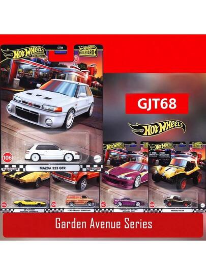 سيارة سباق ديكاست مصغرة DE TOMASO PANTERA GRUPPO 4-110 من Mattel Hot Wheels Favorites Series مقياس 1:64، سلسلة شارع الحديقة Gtj68، طراز سيارة نموذجية للجمع، بطاقة باللونين الأسود والذهبي، هدية عيد ميلاد للأصدقاء، لعبة سيارة سباق لديكور المكتب
