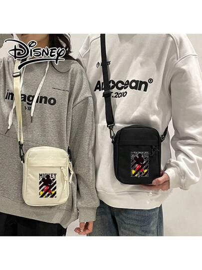 أحذية أوكسفورد حريمي Disney حقيبة كروس بادي بتصميم ميكي ماوس من ديزني، موضة أوروبية وأمريكية جديدة لعام 2025 ،حقيبة رياضية كاجوال للتسوق والتنقل، متعددة الاستخدامات وعصرية، محفظة هاتف وعملة صغيرة، هدية مناسبة للأم في عيد الأم/المناسبات/عيد الميلاد