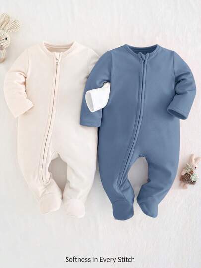 Cozy Pixies طقم 2 قطعة من البدلة المفصلة لحديثي الولادة من الأولاد، قميص بياقة طاقم وبنطال طويل من النسيج الناعم باللون الأحادي ، مناسب للربيع والصيف والخريف والشتاء ، للاستخدام المنزلي أو للخروج