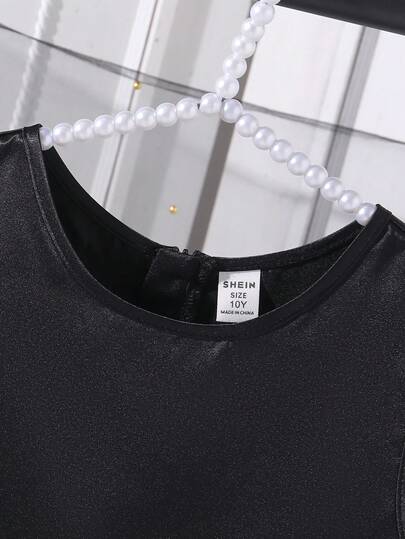 فستان قصير أنيق دون أكمام بنمط زهري ثلاثي الأبعاد