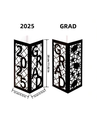 1 قطعة صندوق إضاءة ديكور التخرج 2025، صندوق ديكور مركزي للطاولة، فانوس التخرج 2025، حفلة المدرسة والكلية، تهنئة حفل تخرج 2025 ديكور طاولة الحزب، إكسسوارات الصور، ديكورات التخرج