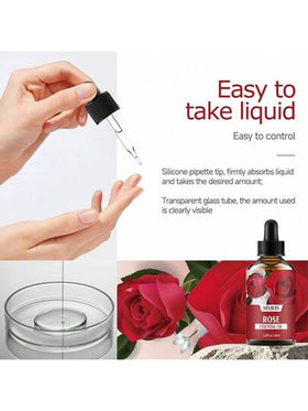 NIVAVIN زيت عطري أساسي بعطر الورد 30/60 مل، رائحة زهرية دائمة ، مصمم بشكل جميل ، للوجه والشعر والبشرة والجسم ، مناسب للمنزل والسيارة والسفر ، سهل الحمل ، هدية رائعة