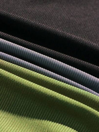 EZwear 3 قطع/مجموعة ملابس علوية ملابس علوية كاجوال مُنسوج بألوان متباينة بدون أكمام للنساء
