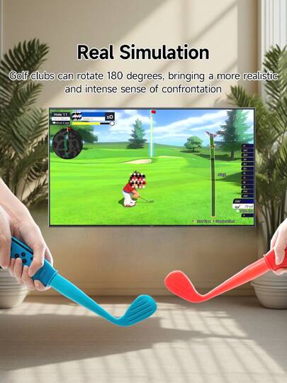 اكسسوارات متوافقة مع جهاز Switch Joy-Con، بما في ذلك استشعار الرياضة، مضرب التنس، عجلة القيادة، مقبض الإمساك، حزام المعصم، استشعار إطلاق النار، عصا الجولف، شريط الرقص، المقبض، متعددة الخيارات المتاحة