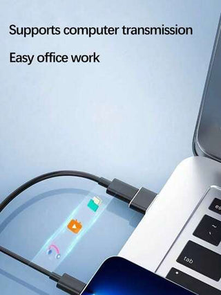 محول من نوع C إلى USB من سبيكة الألومنيوم عالي اللمعان قطعة واحدة، متوافق مع الهواتف الذكية والكمبيوتر والشواحن السيارية وكابلات البيانات PD والمحاور USB وشاحن السريع
