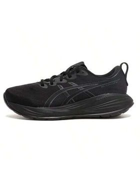 Asics أحذية الجري للرجال GEL-CUMULUS 27، أحذية رياضة خفيفة الوزن مريحة، أحذية كاجوال سوداء منخفضة الرقبة 1011B960-003