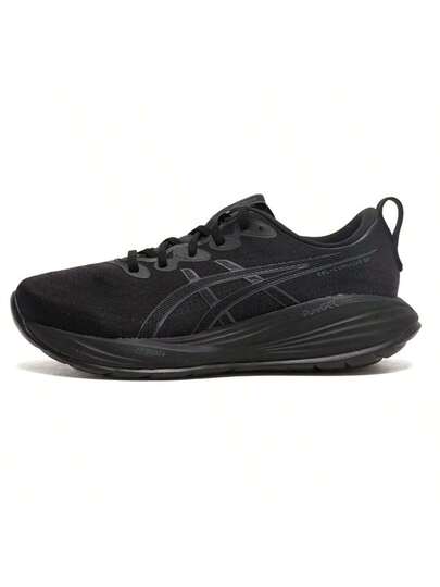 Asics أحذية الجري للرجال GEL-CUMULUS 27، أحذية رياضة خفيفة الوزن مريحة، أحذية كاجوال سوداء منخفضة الرقبة 1011B960-003