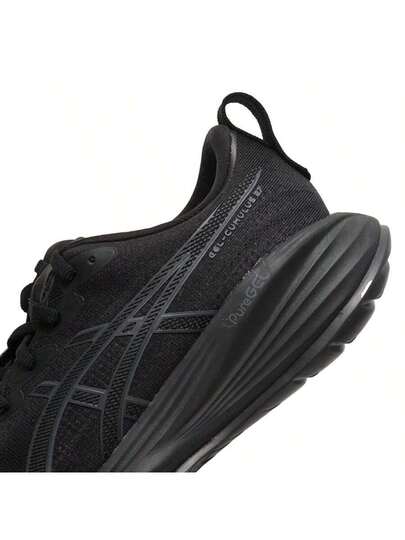 Asics أحذية الجري للرجال GEL-CUMULUS 27، أحذية رياضة خفيفة الوزن مريحة، أحذية كاجوال سوداء منخفضة الرقبة 1011B960-003