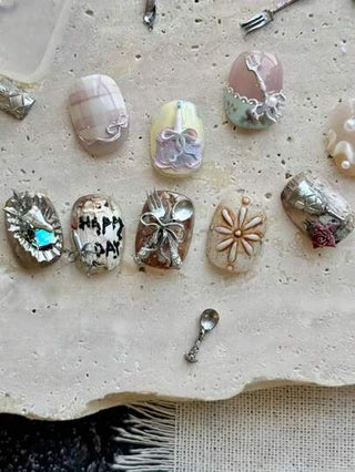 قالب سيليكون شفاف قطعة واحدة، اكسسوار لزخرفة الأظافر الفنية ثلاثية الأبعاد، قالب نحت راتنجي لفن الأظافر