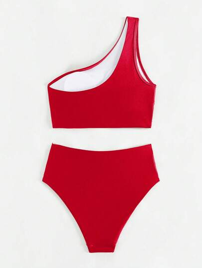 Swim Basics طقم بكيني للنساء من موحد اللون للشاطئ/الاستجمام