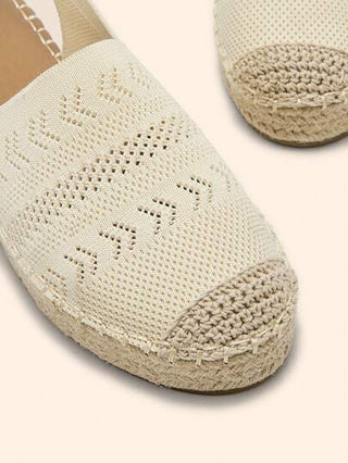 CUCCOO BASICS أحذية نسائية ذات كعب سميك وأساس من الحبال، أحذية كاجوال مريحة للعطلات ذات كعب مرتفع مربعة الأصبع