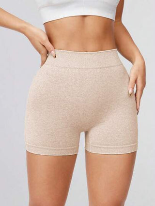 Seamluxe  Sport سروال قصير نسائي مناسب للتمارين الرياضية وركوب الدراجات مع خصر مطوي وشد للخصر، مرن مناسب للياقة البدنية والتمارين الرياضية