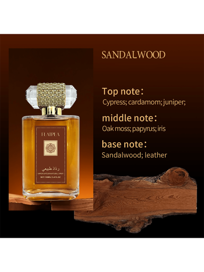 قطعة واحدة ، بخاخ عطر من الصندل الطبيعي 100 مل ، طويل الأمد وأنيق ، مهدئ ومريح للرجال والنساء ، مناسب للحفلات والسفر والاستخدام اليومي ، محمول للغاية ، هدية مثالية لعيد الحب والميلاد ، محمول