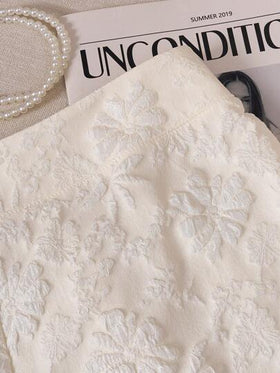 SHEIN LUNE سروال قصير أنيق للنساء من القطيفة ذو لون أحادي، مناسب للصيف