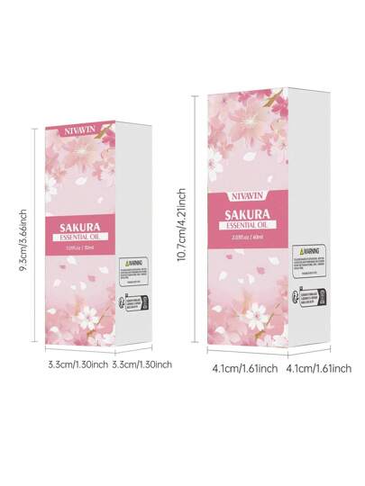 NIVAVIN زيت عطري أساسي مستخلص من النبات برائحة زهر الكرز 30مل/60مل، رائحة مركزة وطويلة الأمد ، مرطب للعناية بالجسم ، هدية بتصميم جميل ، مناسب للاستخدام على الجسم والوجه والشعر، ويمكن استخدامه مع الموزع والمبخر ، مناسب للاستخدام المنزلي والمكتبي...