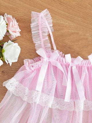 لانجيري حريمي FairyFlirt قميص نوم نسائي ساخن بكشكشة الذيل، قطعة أنيقة وحلوة مع طيات نسائية