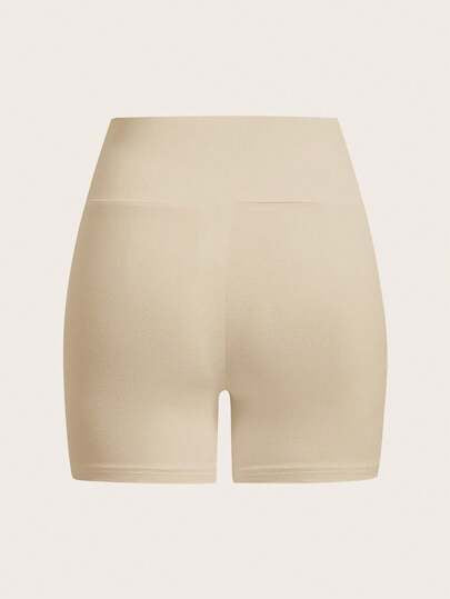 SHEIN EZwear 4 حبات سراويل كاجوال مقصرة من الأنسجة المحبوكة للنساء، للصيف