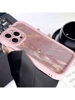 غطاء هاتف بطبعة رخامية متوافق مع طرازات آبل 11 12 13 14 15 16 برو ماكس برو بلاس ، تصميم إبداعي موضي
