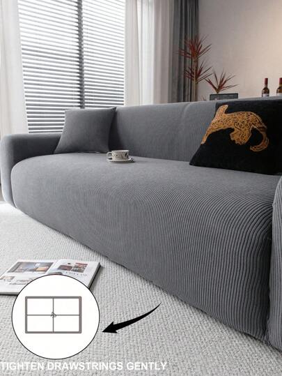 غطاء أريكة 3D قطعة واحدة، غطاء أريكة متعدد الوظائف كامل، تصميم بنمط هندسي ملون، واٍقي وديكور للأريكة، مطاطي مناسب لجميع الفصول