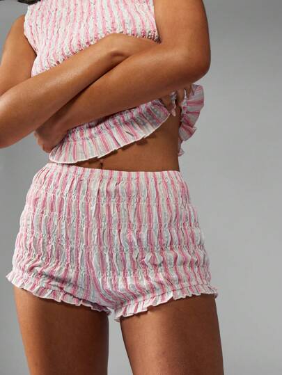 MISSGUIDED شورت كيرتر مخطط