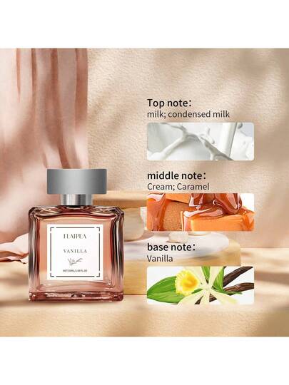 عطر فانيليا يناسب الجنسين 50 مل، يحتوي على رائحة حليبية، طويلة الأمد ومنعشة، مهدئة، هدية مثالية لأمك أو صديقك/صديقتك
