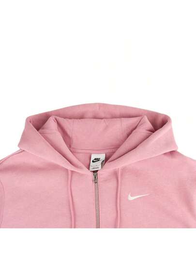 Nike معطف هودي مطبوع عليه "2025 امرأة نايك NSW PHNX FLC FZ OS"، ملابس خارجية بتصميم محبوك برقم الموديل DQ5759-699
