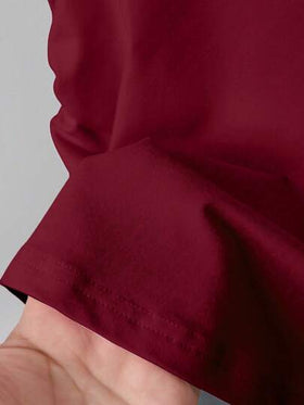 SHEIN Explorewe 5 قطع طقم قمصان قصيرة الأكمام بخصر ضيق لون واحد أساسي للبنات المراهقات