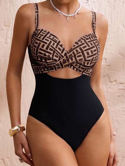 مايوه حريمي قطعة واحدة Swim Chiccia 1 قطعة ملابس سباحة قطعة واحدة للنساء مع وسائد داعمة وحبكة خلفية مفتوحة، مريحة وعصرية للعطلات