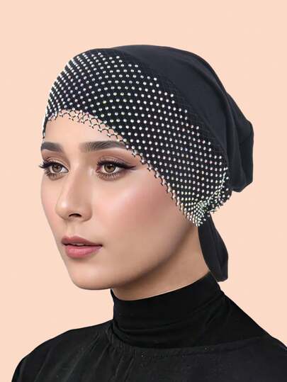 طقم تانكيني حريمي قبعة بني مزينة بتريم من الكشكشة والعقدة، متعددة الاستخدامات وعملية قطعة واحدة