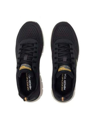 Skechers حذاء رياضي كاجوال رجالي مريح وقابل للتنفس للسفر 232758-BLK
