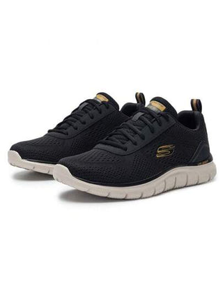 Skechers حذاء رياضي كاجوال رجالي مريح وقابل للتنفس للسفر 232758-BLK