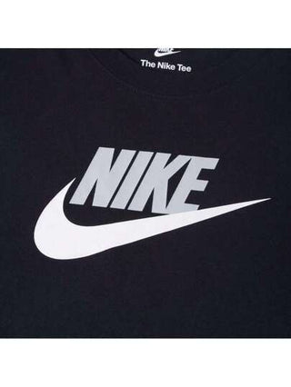 Nike تي شيرت بياقة طاقم قصير الأكمام ٢٠٢٥ للأطفال الأكبر سنًا ، NSW Futura Hbr ، لون أسود، TFZ5178-010