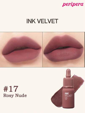 Peripera أحمر شفاه سائل فيلفت من بيريبيرا K-Beauty ذو لون عالي الصبغة، طويل الأمد، خفيف الوزن، خالي من الجلوتين وخالي من البارابين، أحمر شفاه مطفي حريري، سائل أحمر شفاه، ناعم وطويل الأمد ، جمال كوري ، مكياج كوري