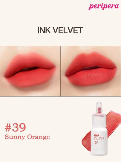 مسحوق الشفاه السائل K-Beauty Peripera Ink The Velvet ، ذو لون شديد الصبغة ، طويل الأمد ، خفيف الوزن ، خالي من الغلوتين وخالي من البارابين ، مسحوق شفاه أخضر مخملي ، أحمر شفاه سائل ، ناعم ، طويل الأمد ، K-Beauty ، مكياج كوري