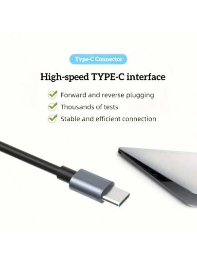 محور USB-C 8 في 1، محول من النوع C إلى محول HDTV 4K مع 100M RJ45 , قارئ بطاقة SD/TF وشاحن سريع للكمبيوتر المحمول مع نظام تشغيل Windows