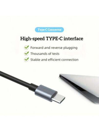 محور USB-C 8 في 1، محول من النوع C إلى محول HDTV 4K مع 100M RJ45 , قارئ بطاقة SD/TF وشاحن سريع للكمبيوتر المحمول مع نظام تشغيل Windows