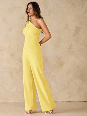 SHEIN BAE جمبسوت أنيق باللون الأسود الأحادي اللون ذو فتحة منحرفة في الكتف مناسب للاستخدام اليومي والسهرات والنوادي الليلية والحفلات والمناسبات ولارتداء في السباحة والمكتب واصداراتها الخاصة بالعطلات