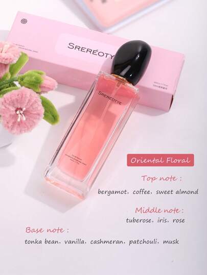 SREREOTYE زجاجة عطر نسائي بسعة 50 مل، عطر شرقي ذو رائحة دائمة وطازجة، هدية مثالية للمناسبات والتواعد والعمل وجذب الأحباء وتحسين المزاج، علبة هدية فاخرة